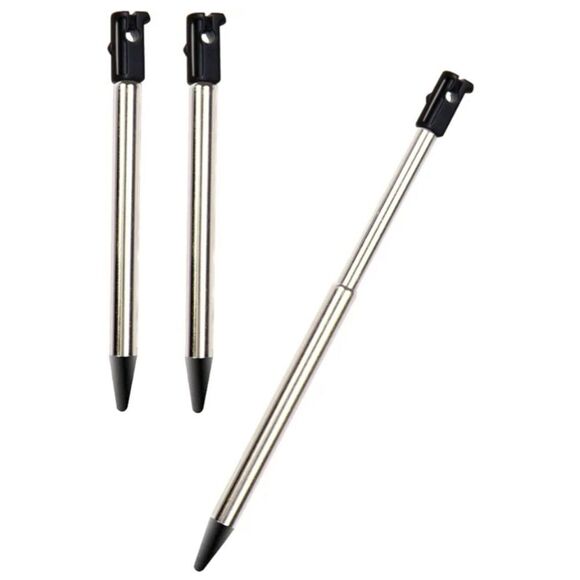 NWT Set of 2 Packs of 3 (6) Telescoping Precision Stylus Pens For Nintendo 3DS - Picture 2 of 4